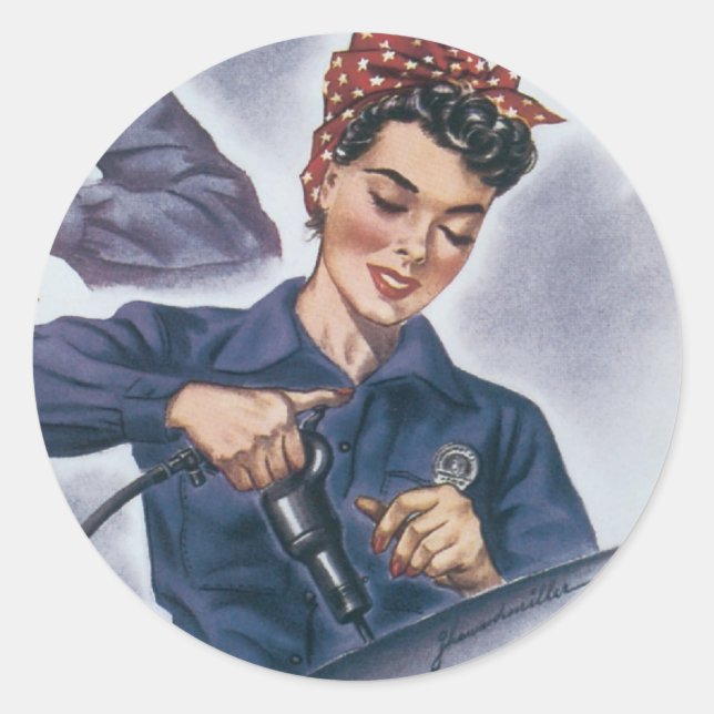 Vintage War Poster - Women workers stickers (Front)