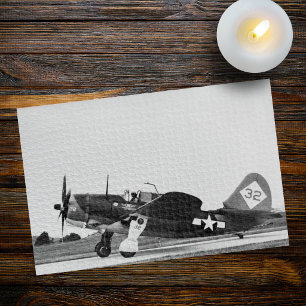 Vintage Warbird Aeroplane WWII Fighter Photo Jigsaw Puzzle