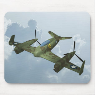 Vintage Warbird Flight Military Aviation Art Mouse Mat