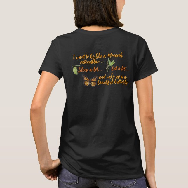 Vintage Wash Monarch butterfly T-Shirt (Back)
