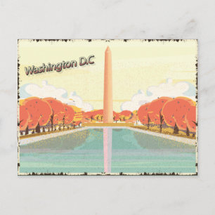 Vintage Washington D.C. Monument Postcard