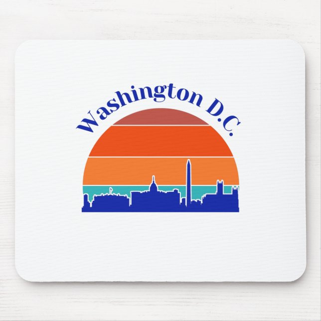 Vintage Washington D.C. Mouse Mat (Front)