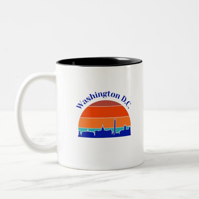 Vintage Washington D.C. Two-Tone Coffee Mug (Left)