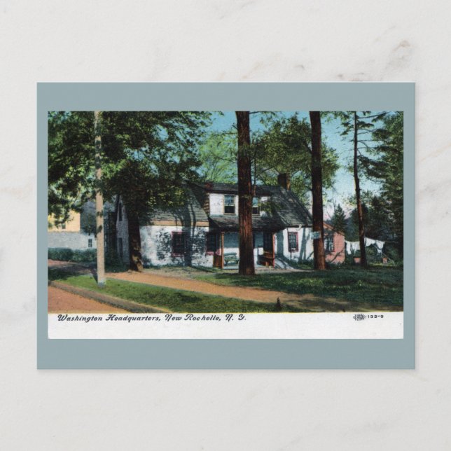 Vintage Washington Headquarters New Rochelle NY Postcard (Front)