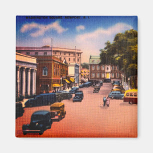 Vintage Washington Square, Newport, Rhode Island Magnet