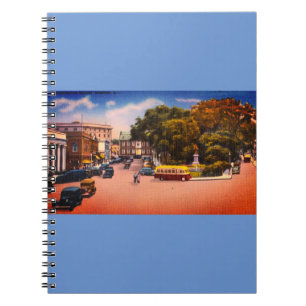 Vintage Washington Square, Newport, Rhode Island Notebook