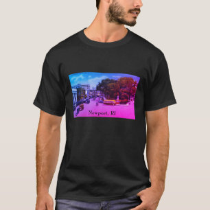 Vintage Washington Square, Newport, Rhode Island T-Shirt