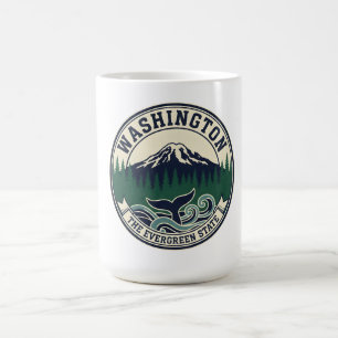 Vintage Washington State Emblem Coffee Mug