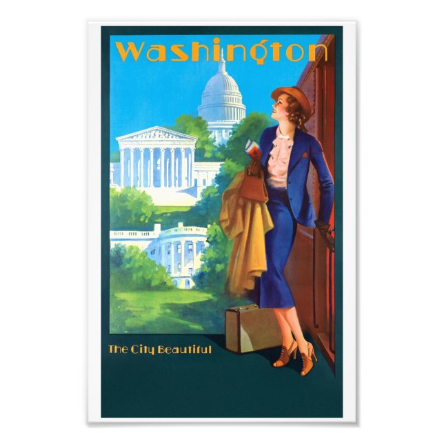 Vintage Washington Travel Poster (Front)