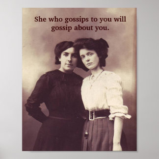 Vintage - Watch the Gossip!, Poster