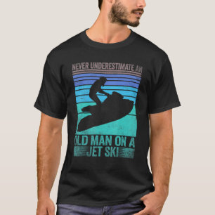 Vintage Water Jet Ski Fun Beach For Men  Retro Jet T-Shirt