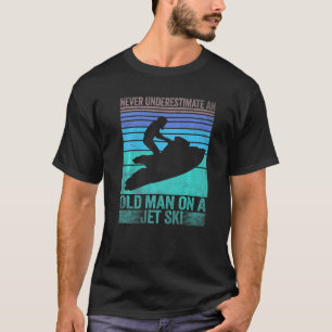 Vintage Water Jet Ski Fun Beach For Men Retro Jet T-Shirt