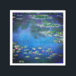 Vintage Water Lilies by Claude Monet Napkin<br><div class="desc">Vintage Water Lilies by Claude Monet Postcard. Beautiful oil on canvas painting of a pond with water lilies in Giverny France.</div>