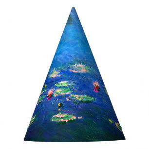 Vintage Water Lilies by Claude Monet Party Hat