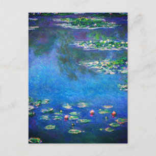 Vintage Water Lilies by Claude Monet Postcard