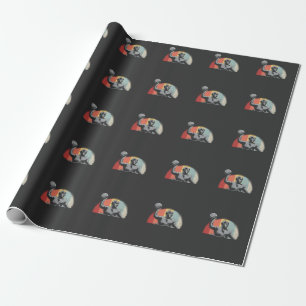 Vintage Water Polo Player Thrower Wrapping Paper