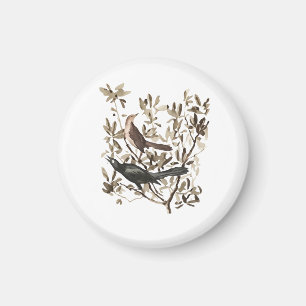 Vintage Watercolor Birds on Branches Decorative Magnet