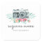 Vintage Watercolor Camera Round Sticker