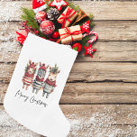 Vintage Watercolor Christmas Animals Small Christmas Stocking<br><div class="desc">Transform your holiday designs into a cosy winter wonderland with these vintage watercolor Christmas animals! These high-resolution PNG illustrations come with transparent backgrounds, making them the perfect addition to your festive projectsGet ready to infuse the holiday spirit into your products, especially if you're selling on Zazzle. Our collection features anthropomorphic...</div>