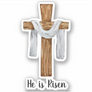 Vintage Watercolor Cross Easter Holiday
