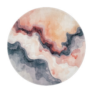 VIntage Watercolor Cutting Board