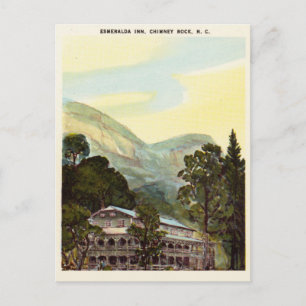 Vintage Watercolor Esmerelda Inn, North Carolina Postcard