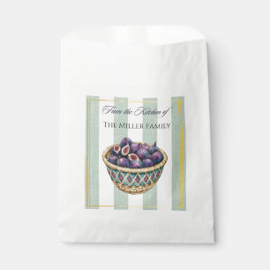 Vintage Watercolor Fig Harvest Kitchen Labels Favour Bags