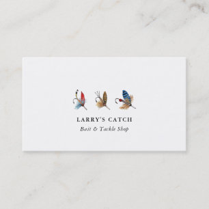 Vintage Watercolor Fishing hooks Fishing  Business Card