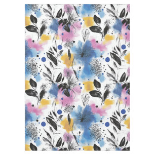 Vintage Watercolor Floral Abstract Pattern (13) Tablecloth