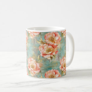 Vintage Watercolor Floral Abstract Pattern (18) Coffee Mug