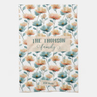 Vintage Watercolor Floral Family Heritage