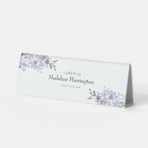 Vintage Watercolor Floral Wedding Place Card