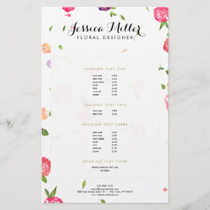 Vintage Watercolor Florals Craft Designer II Flyer