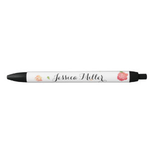 Vintage Watercolor Florals Personalised Pen