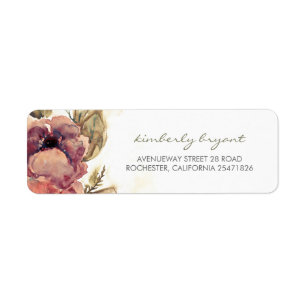 Vintage Watercolor Flowers Beautiful Wedding