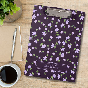 Vintage Watercolor Geranium Small Floral Pattern Clipboard