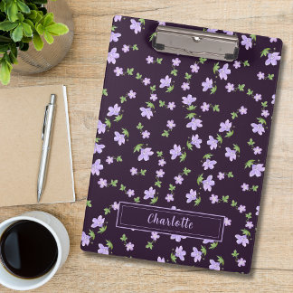 Vintage Watercolor Geranium Small Floral Pattern Clipboard