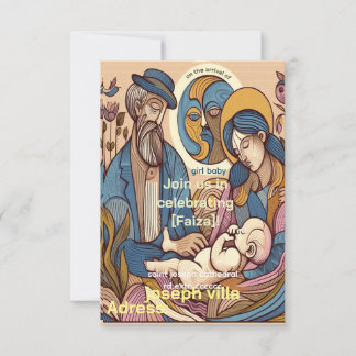 vintage watercolor illustratiom  girl shower in invitation