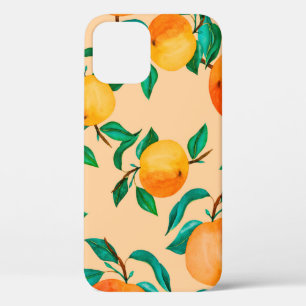 Vintage watercolor illustration background mix col iPhone 12 case