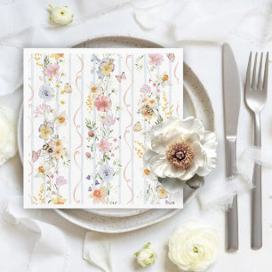 Vintage Watercolor Mummy to Bee Baby Shower Napkin