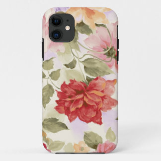 Vintage Watercolor Roses iPhone 11 Case