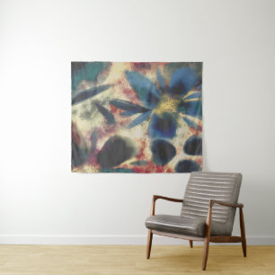 Vintage Watercolour Elegant Sparkling Floral Tapestry