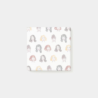 Vintage Watercolour Pinup Sticky Notes