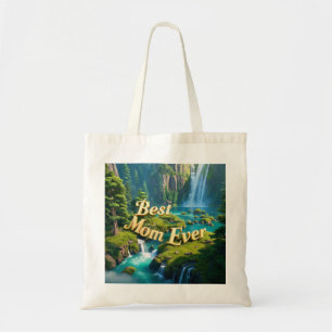 Vintage Waterfall Best Mum Ever Tote Bag