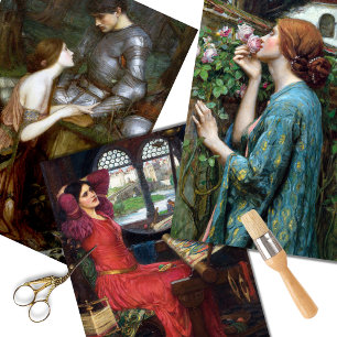 Vintage Waterhouse Women Decoupage Wrapping Paper