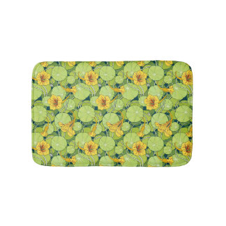 Vintage Waterlilies Bath Mat