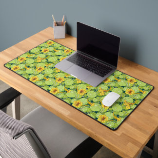 Vintage Waterlilies Desk Mat