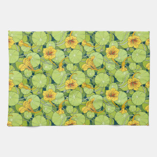 Vintage Waterlilies Tea Towel