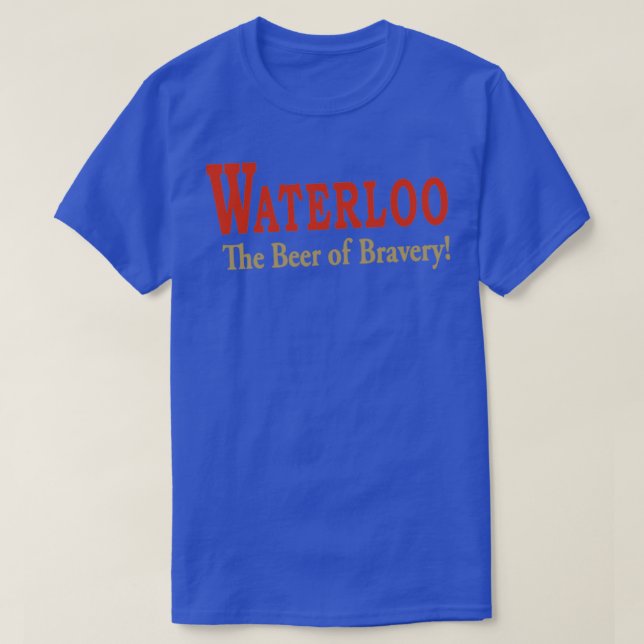 Vintage Waterloo Brewery Design T-Shirt (Design Front)