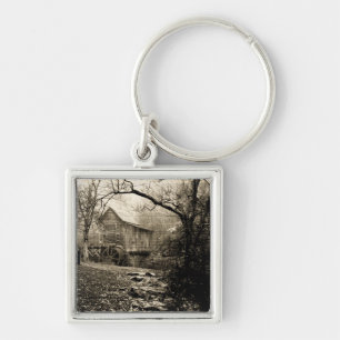 Vintage Waterwheel Key Ring